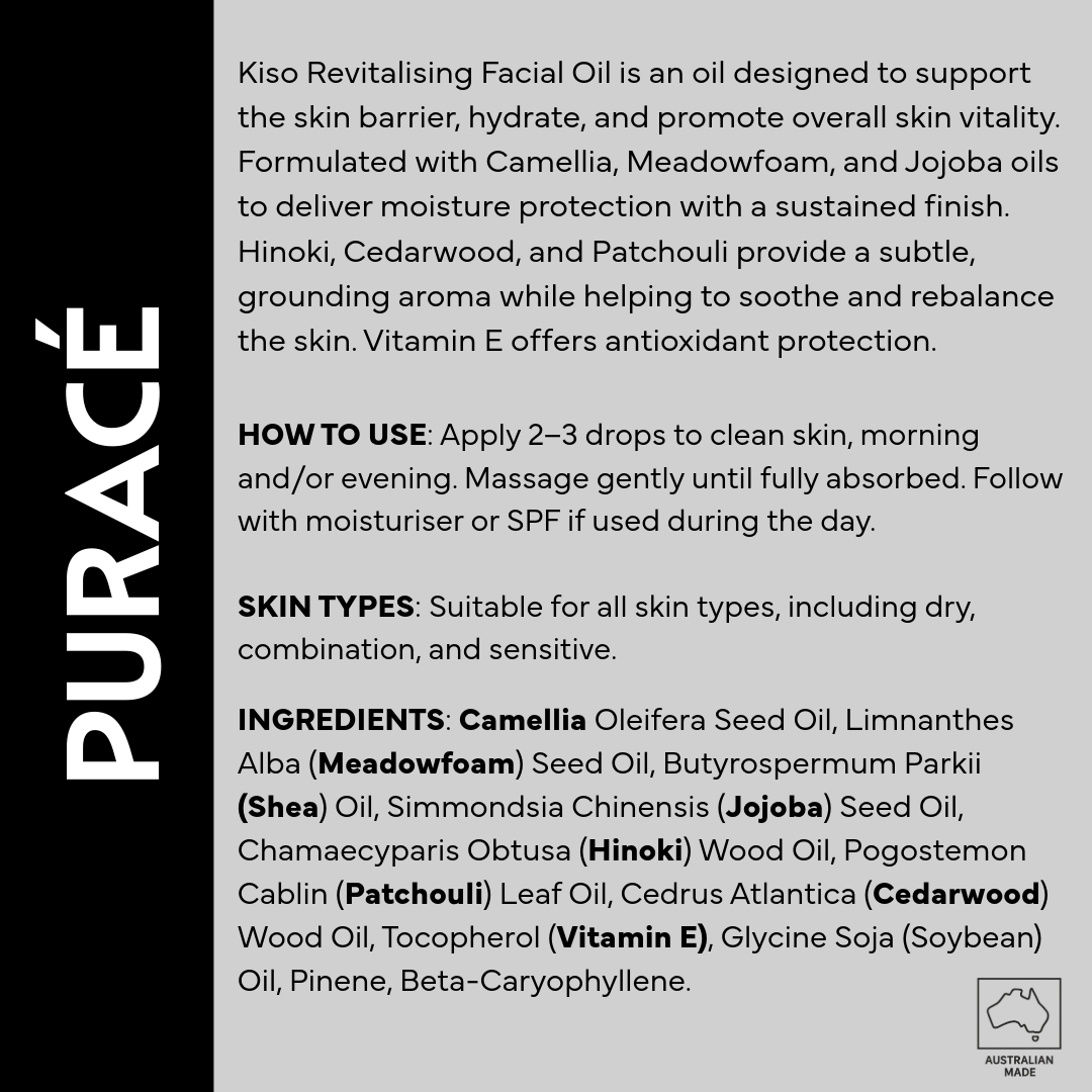 Kiso ingredients info